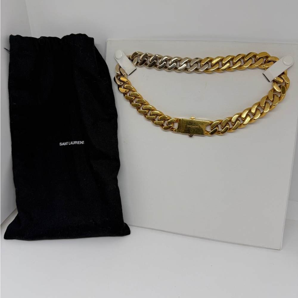 Authentic Saint Laurent Choker Two-Tone.